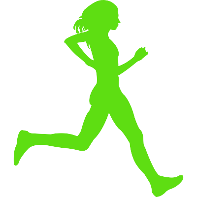 Female figure running