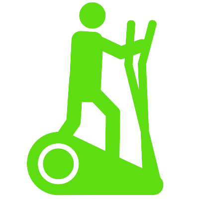 Figure on an elliptical exercise machine